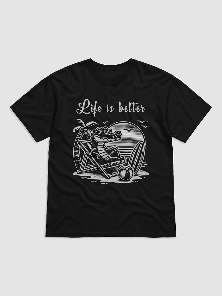 Vintage Crocodile Beach T-Shirt – Life is Better Relaxed product image (1)