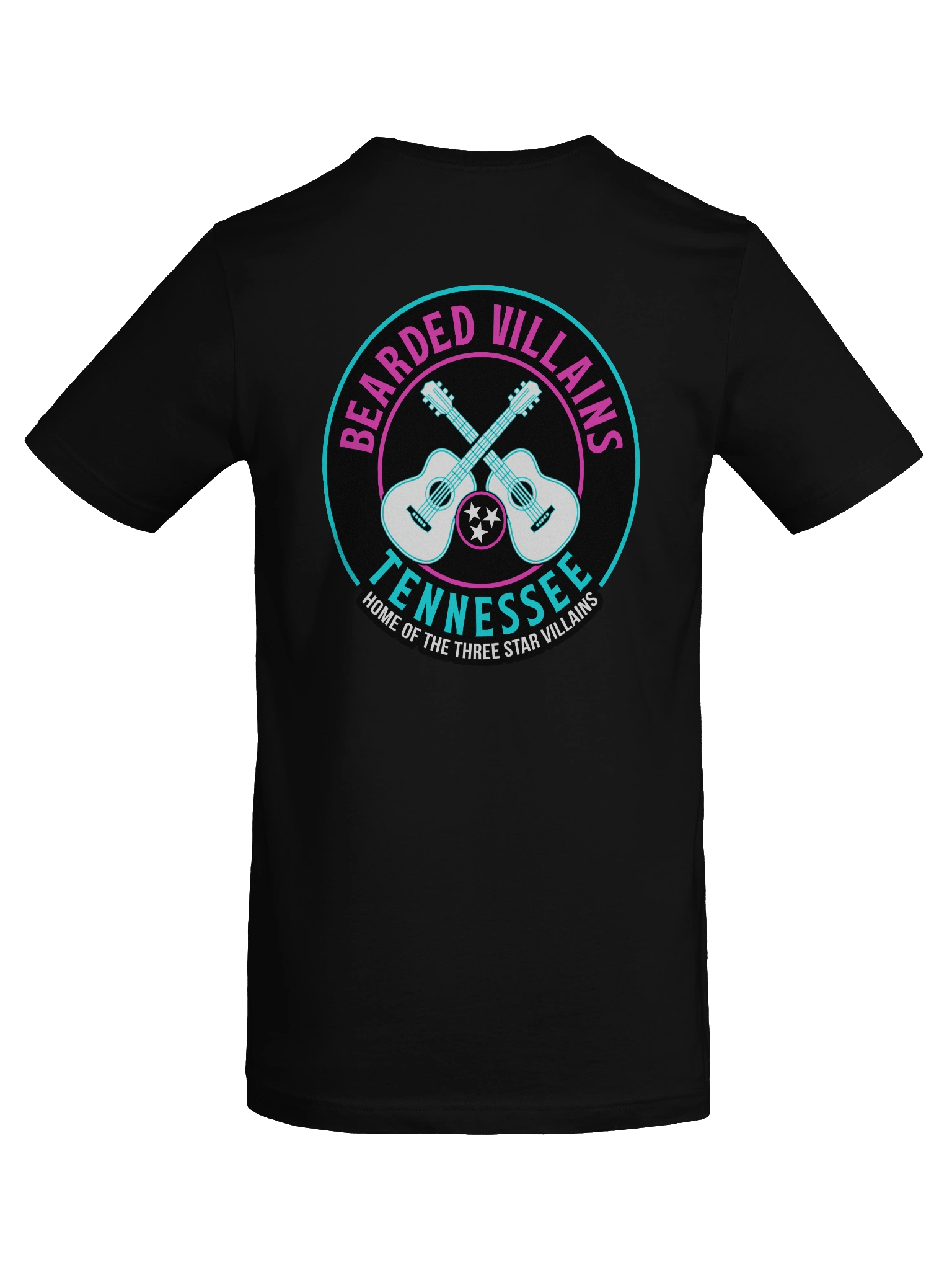 TSV Bearded Villains Neon Nights T-Shirt | Miami Vice | Front/Back Print product image (8)