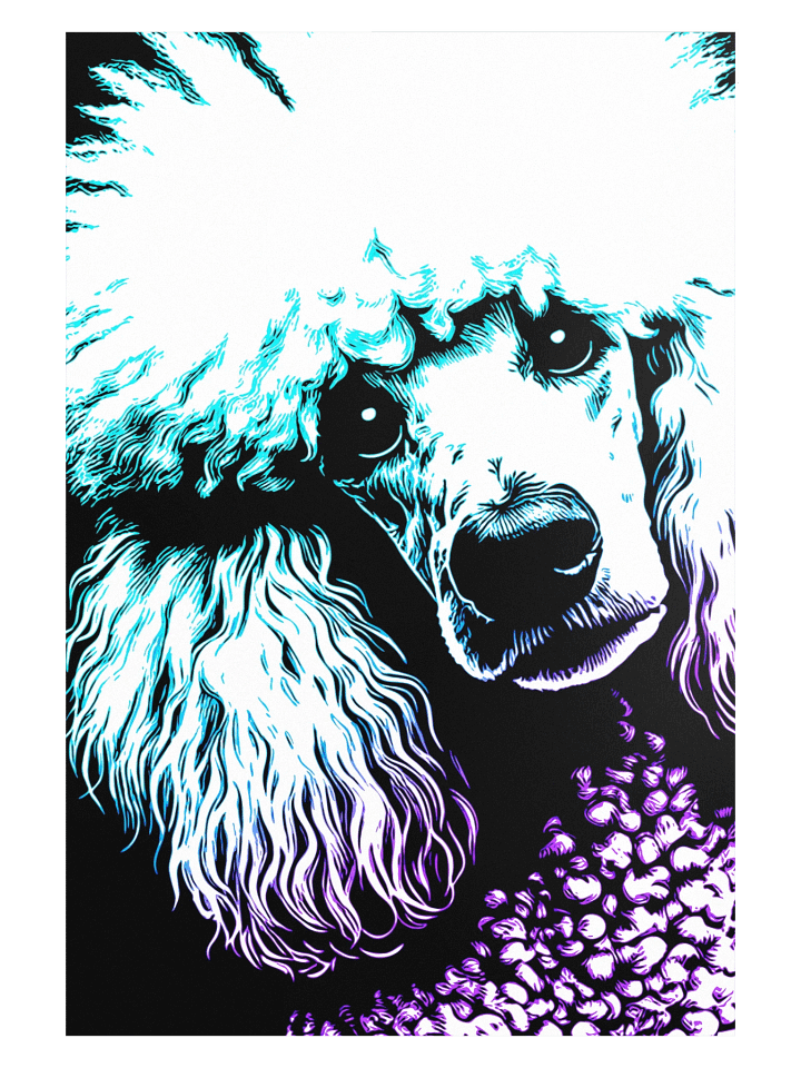 Pop Art Poodle Print / Frame Not Included product image (1)