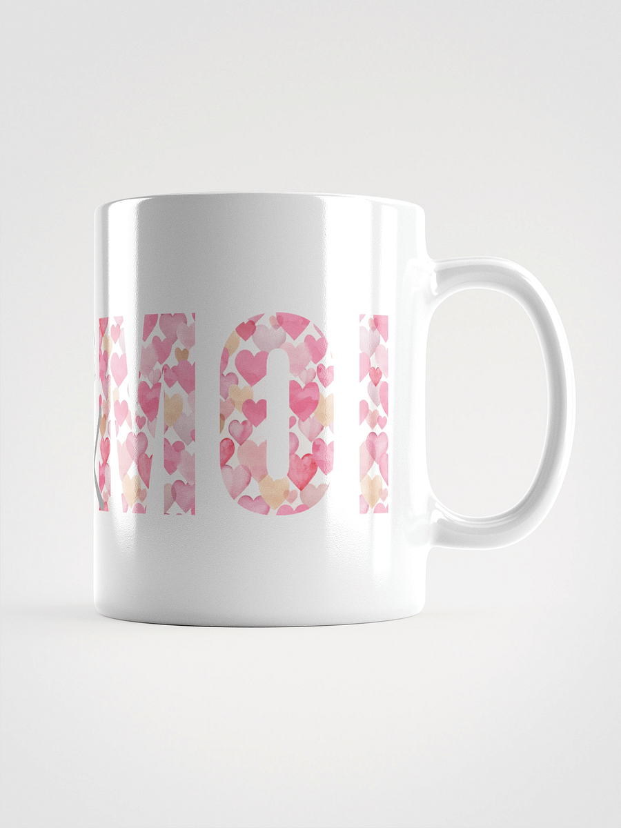 Mug Blanc Toi et Moi - Décor Coeurs roses - Cadeau Couple product image (1)