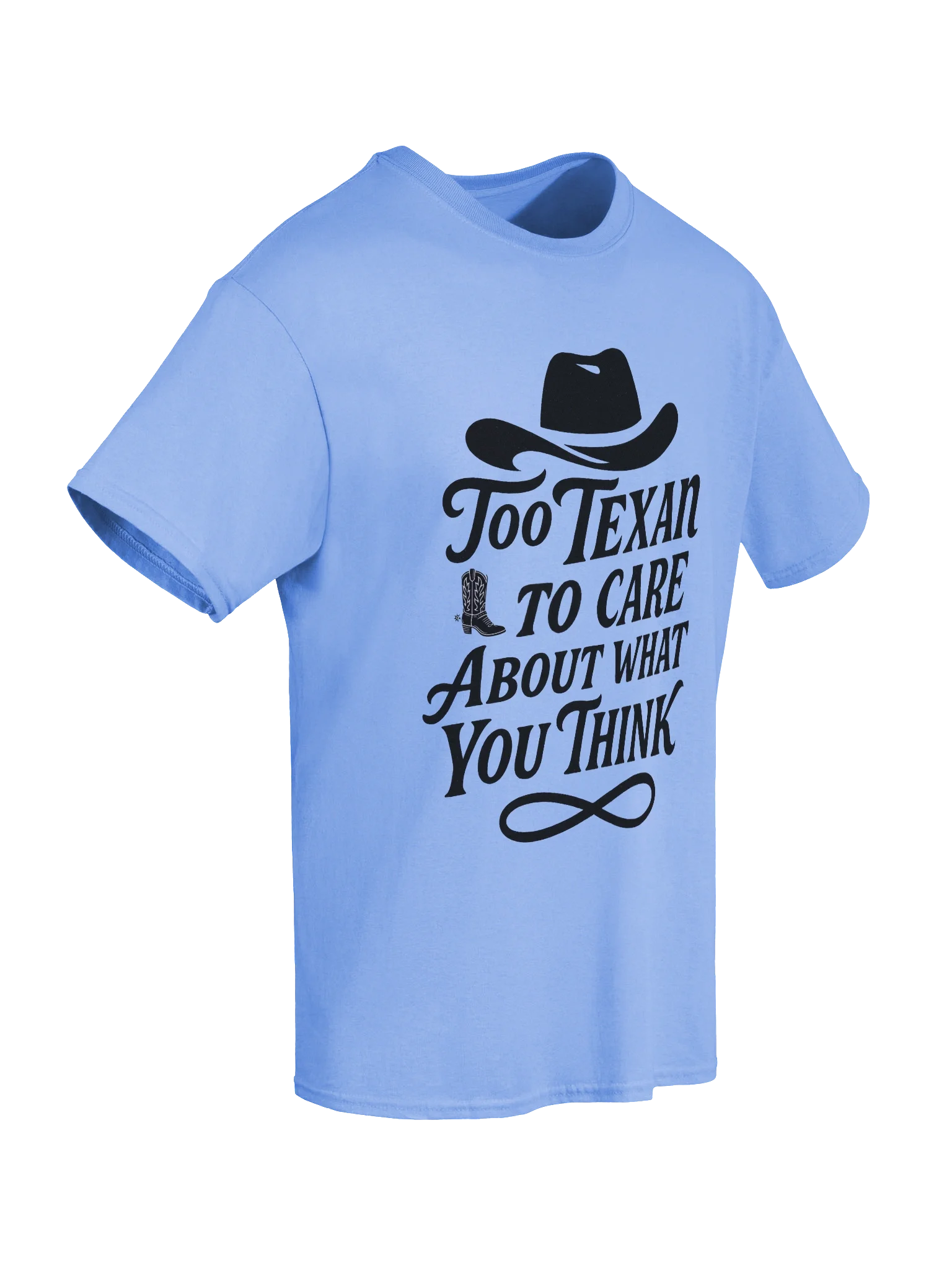 Too Texan to Care About What You Think (Dark Design) Texas Boxy Fit Unisex T-Shirt product image (20)