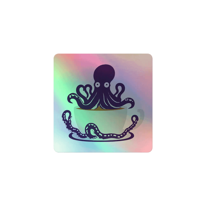 Octo-Cup Holographic Sticker Set product image (1)