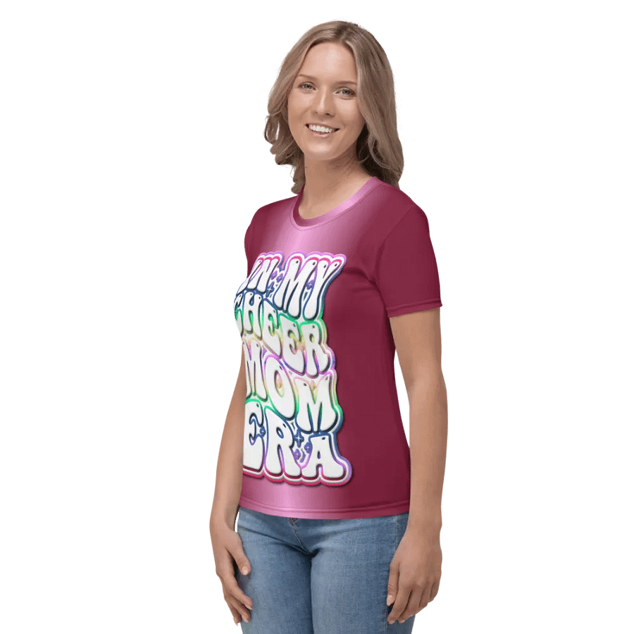 My Cheer Mom Era All Over Print T-shirt product image (4)