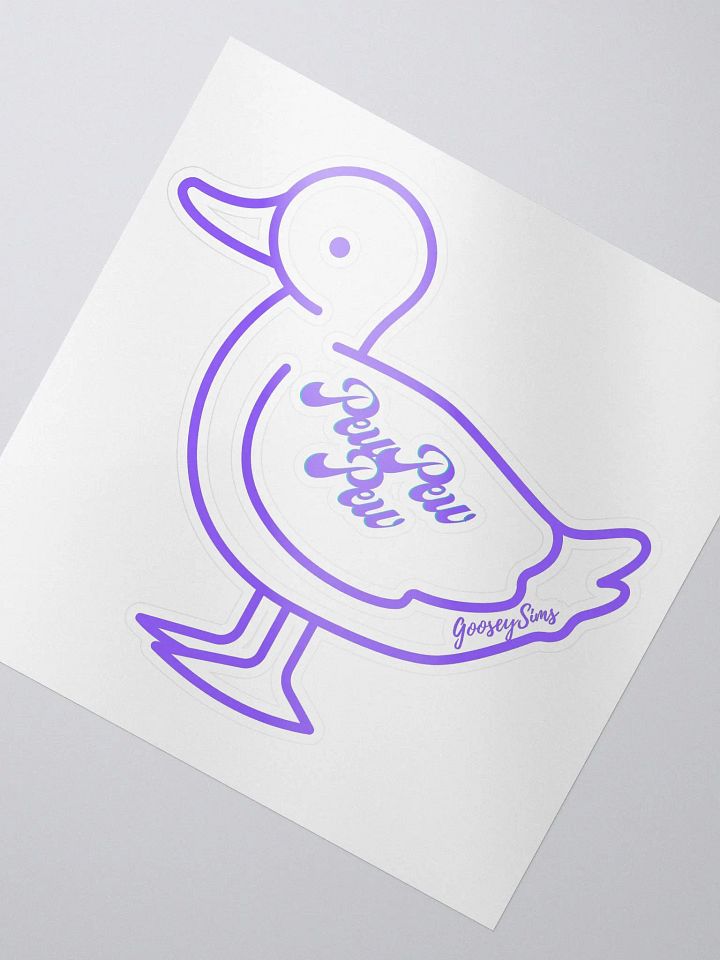 Pew pew pew (kiss sticker) product image (2)