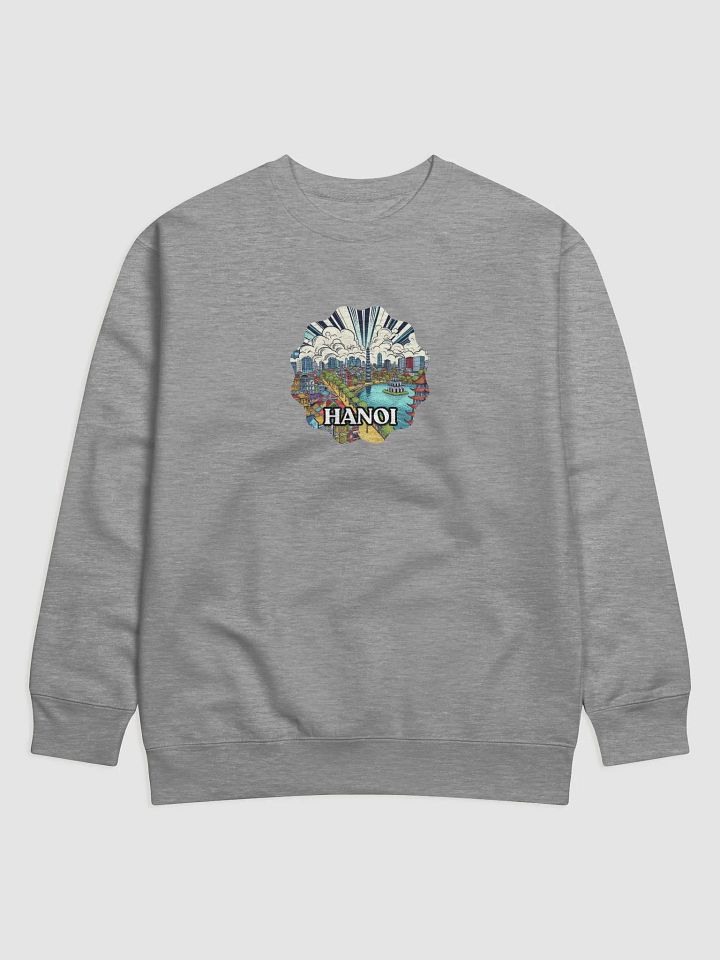 Cotton Heritage Premium Sweatshirt | AI Design Hanoi city Vietnam product image (2)