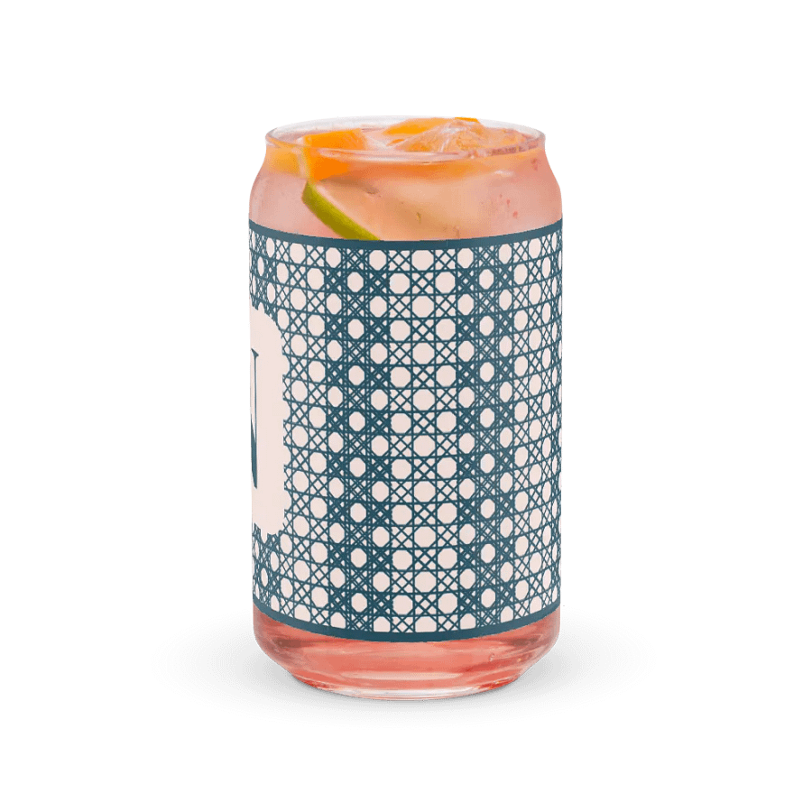 Le Rose Blue Monogram N Can-Shaped Glass product image (8)