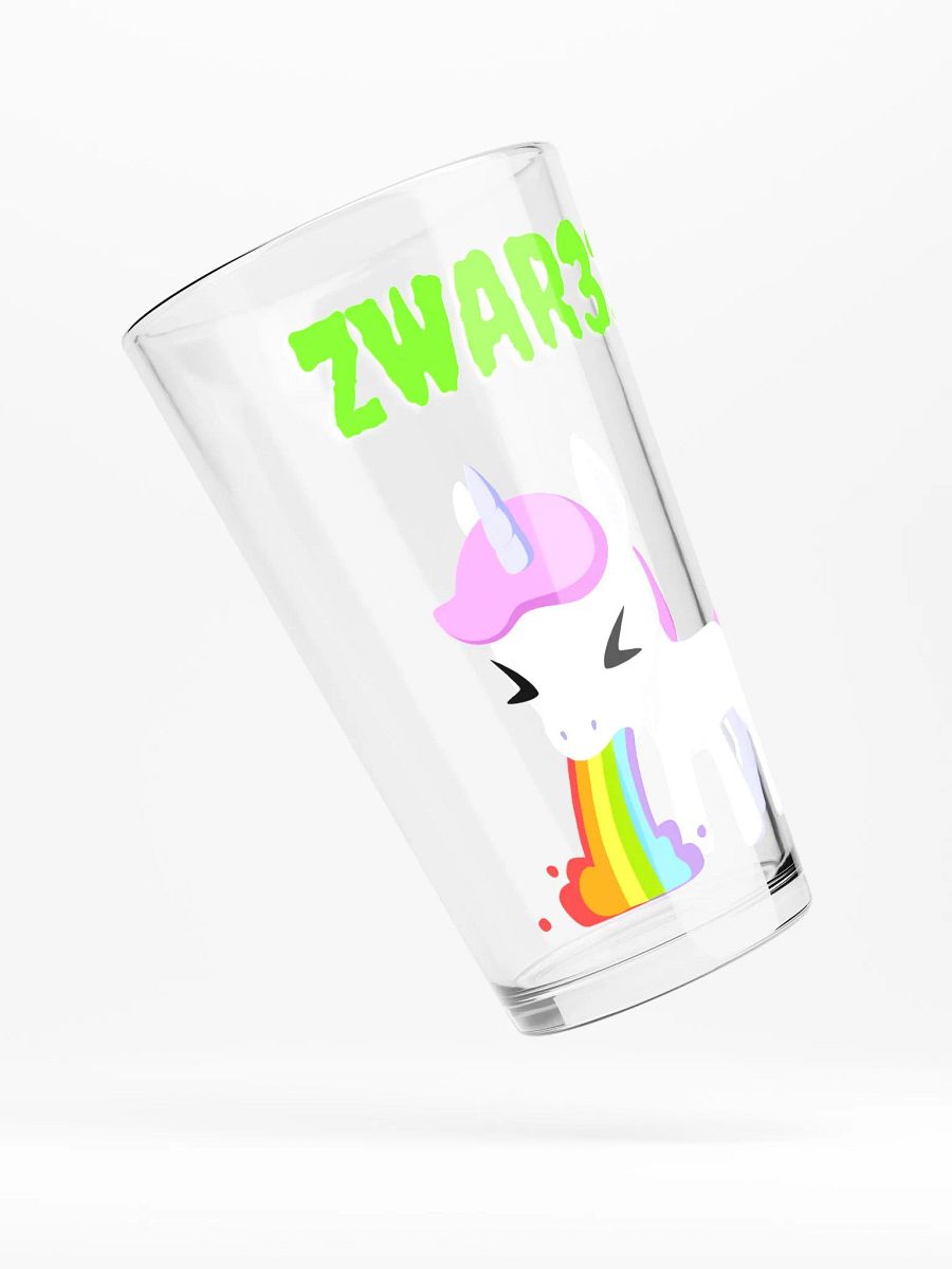 Puking Unicorn Pint Glass product image (4)
