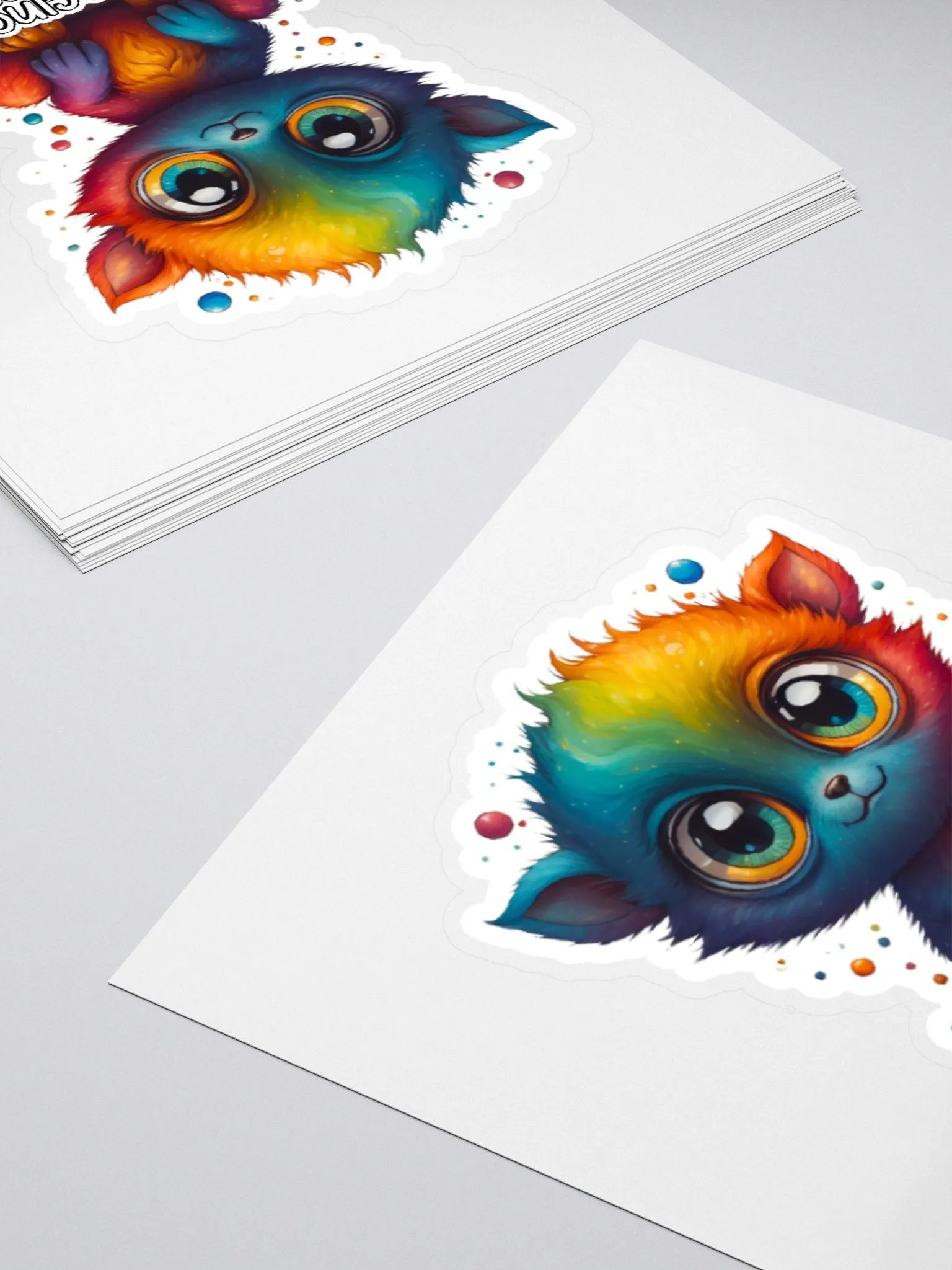 Embracing My Weirdness Era-Kawaii Sticker-Cute & Colorful Creature Sticker-Rainbow Sticker-LGBTQIA+ Sticker product image (11)