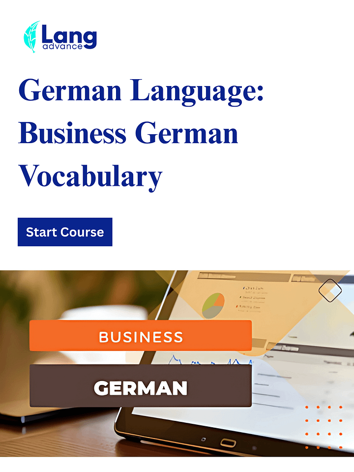 German Language: Business German Vocabulary product image (1)