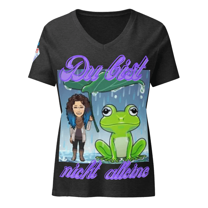 Du bist nicht alleine , Damen-T-Shirt mit entspanntem V-Ausschnitt product image (3)