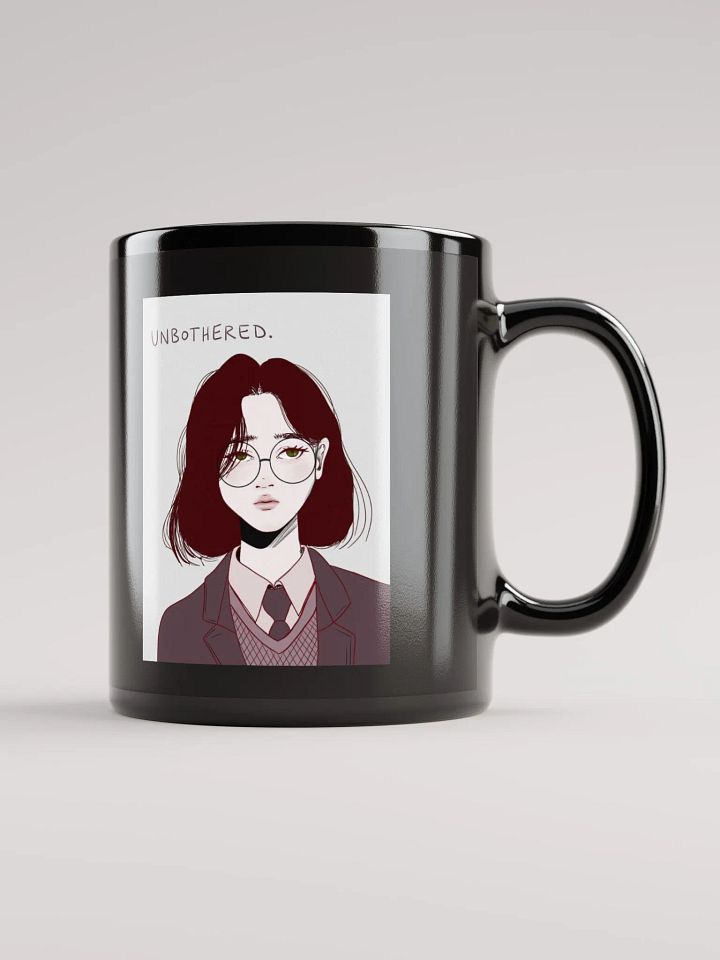 unbothered mug black product image (1)