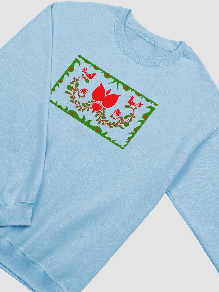 Hungarian Folk Art Sky Blue Sweatshirt product image (2)