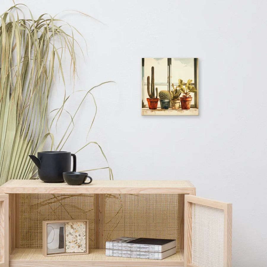 Art2401-04 Potted Plants Still Life - Canvas Print - sm product image (6)