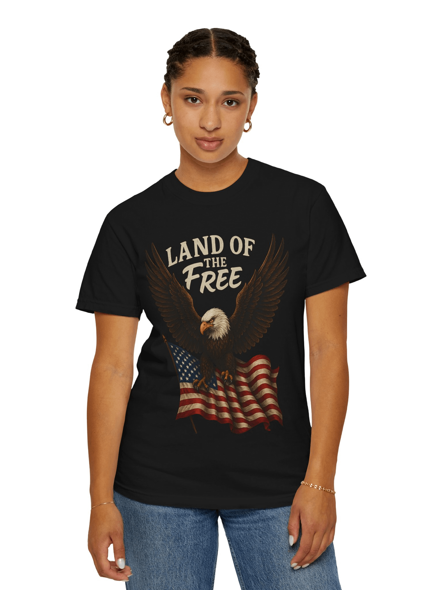 Land of the Free Bald Eagle T-Shirt product image (3)