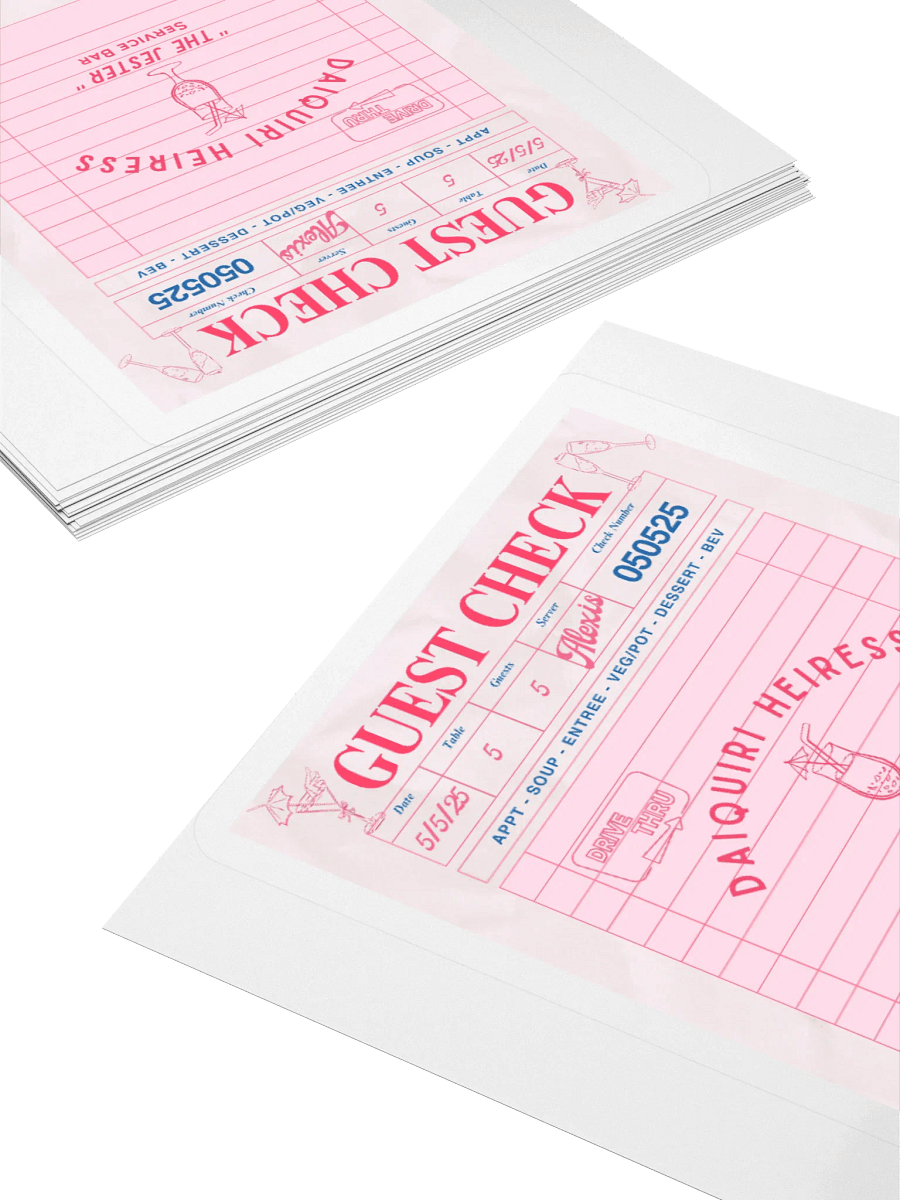 CHECK PLEASE! DAIQUIRI STICKER product image (11)