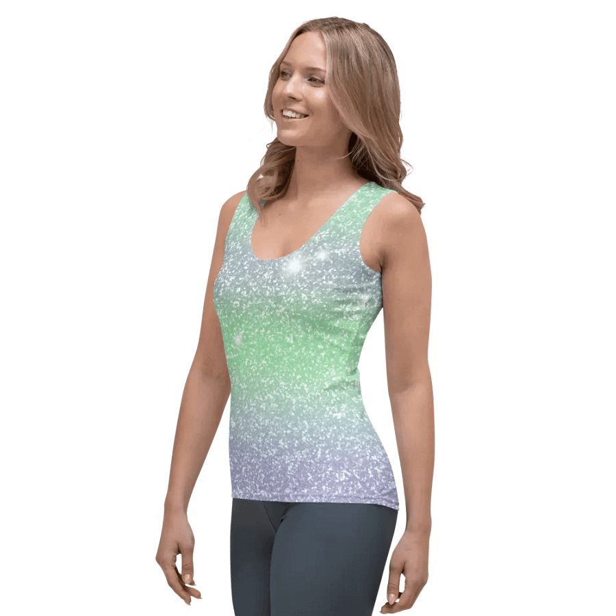 Glitter Unicorn Texture Design Tank Top (3) product image (5)
