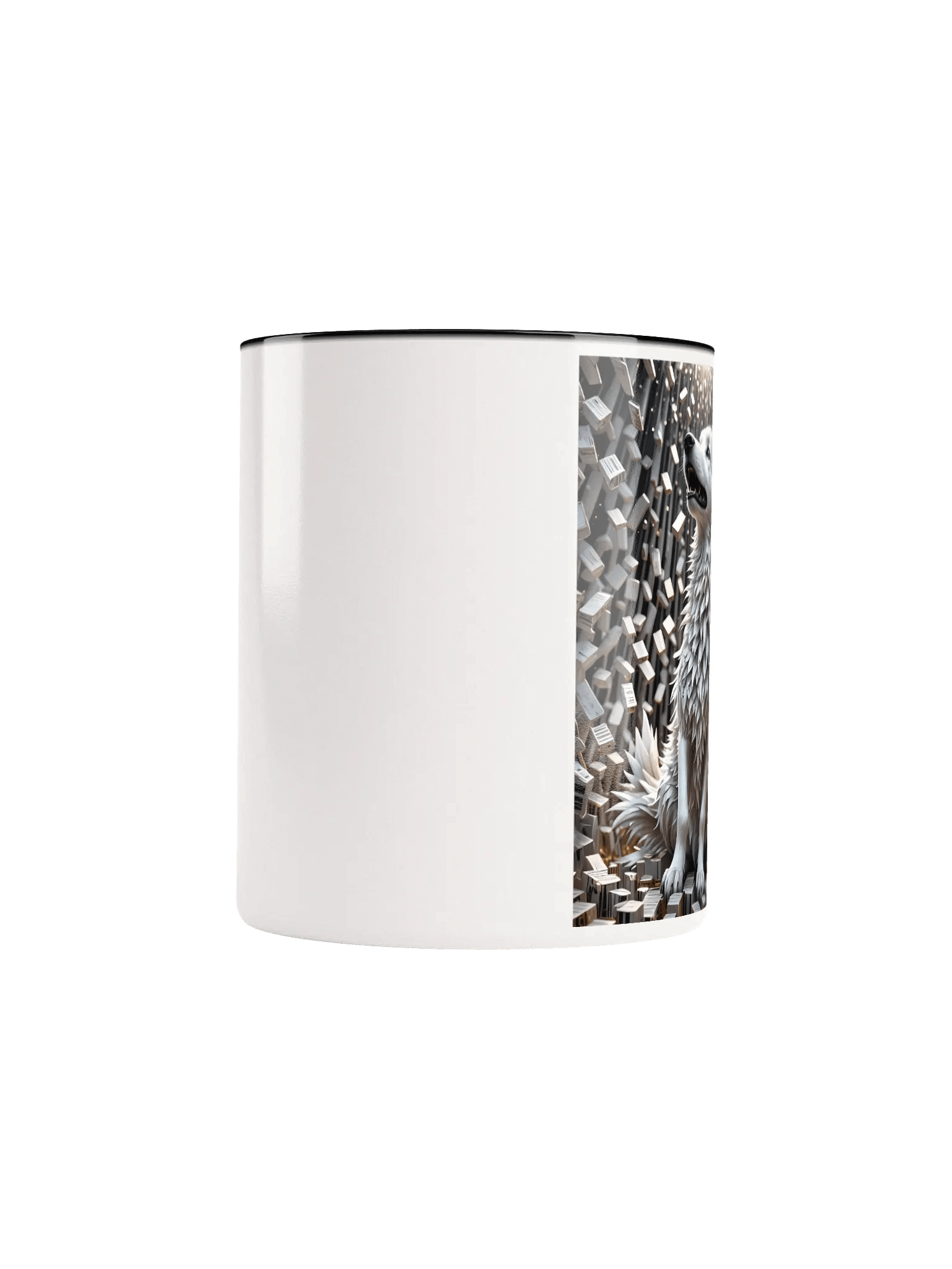 Surreal Wolf Ceramic Mug product image (10)
