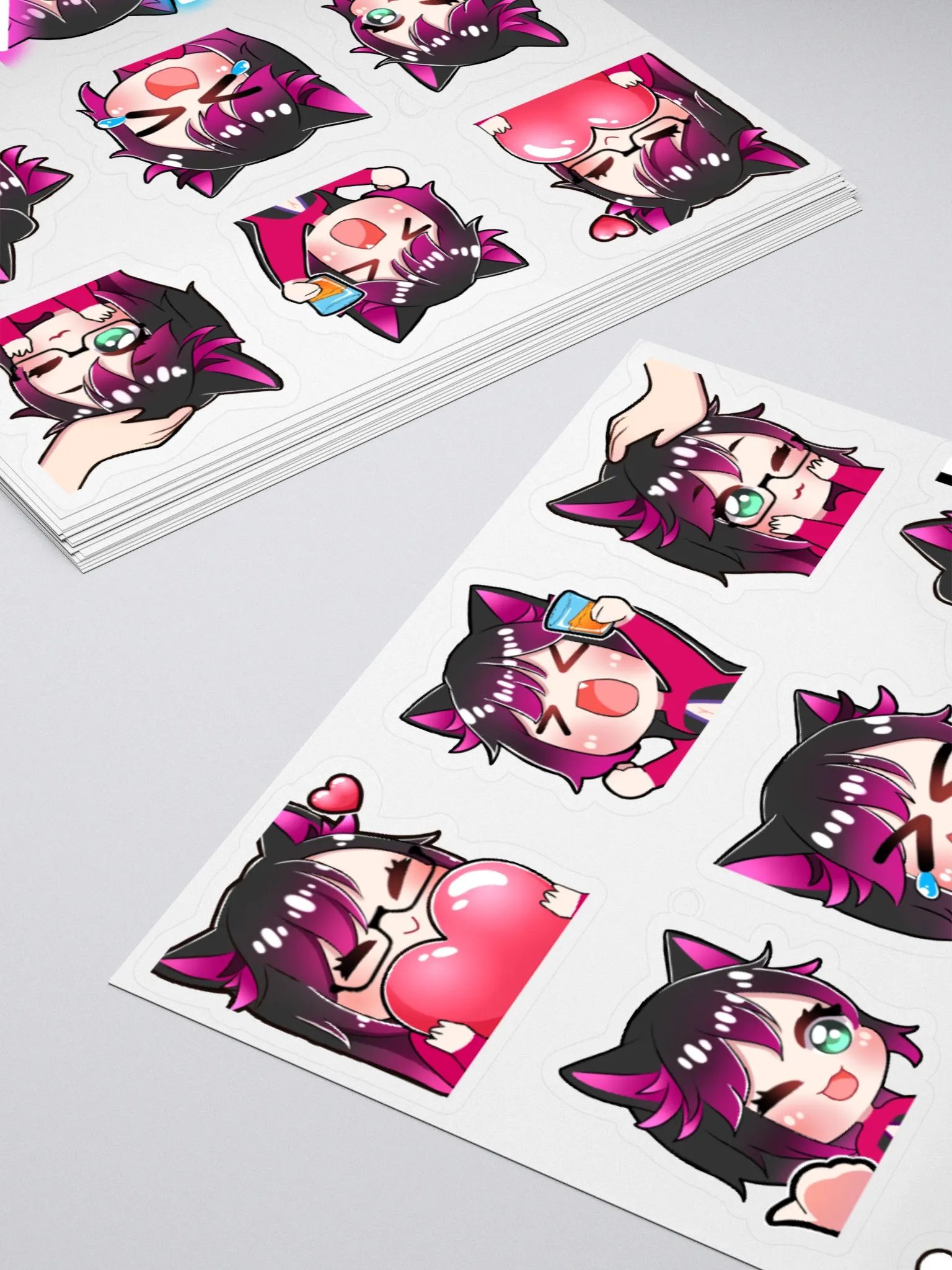 DJ Megu Cute Variety Kiss Cut Sticker Set product image (4)