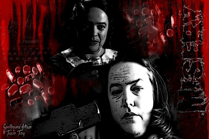 Misery Art by Spellbound Studio | Psychological Horror Collage, Kathy Bates Movie Poster Print product image (1)