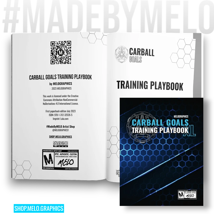 Carball Goals Training Playbook: Rocket League Training & Strategy - Notebook | #MadeByMELO product image (9)