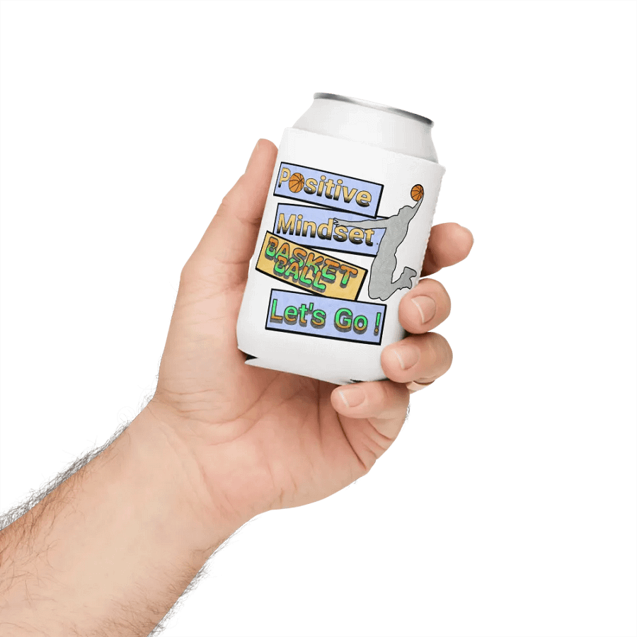 Positive Mindset Basketball Can Cooler product image (4)