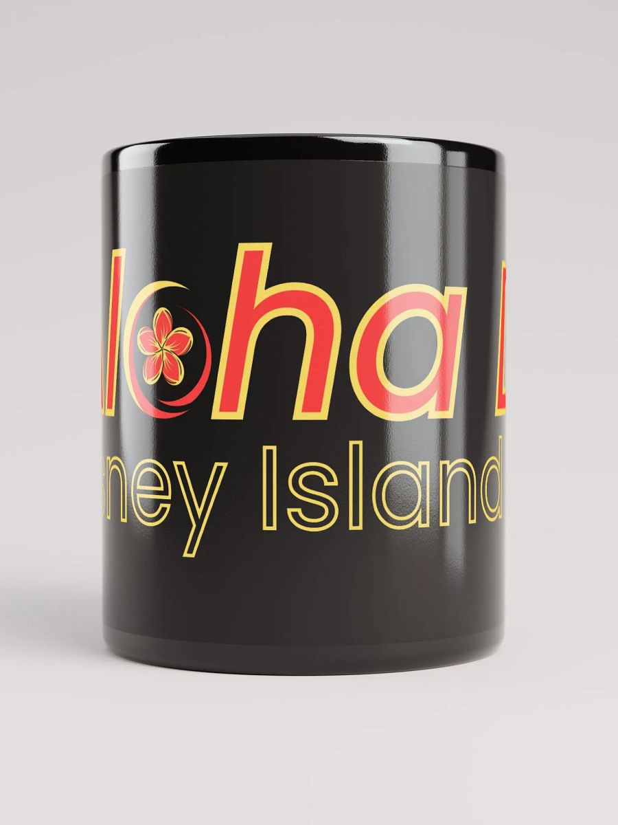 (NEW) Aloha DIS Plumeria Black Mug product image (5)