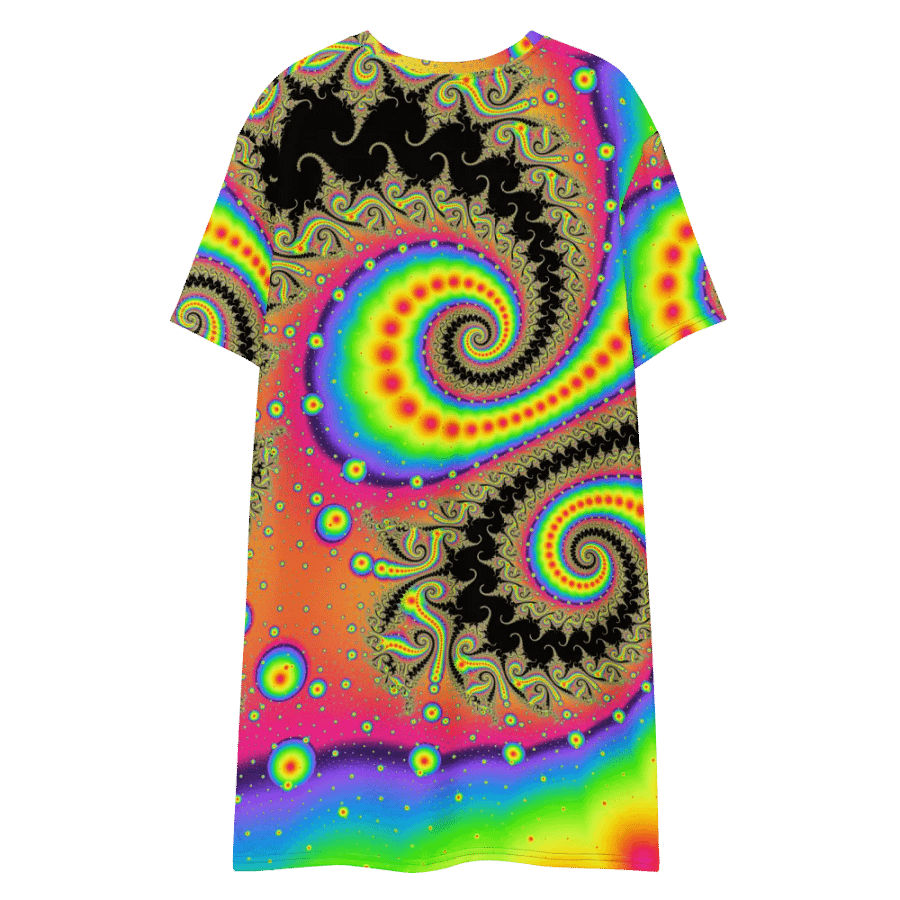 Fractal Dress/Tunic - Pink Lemonade and Candy Twists product image (8)