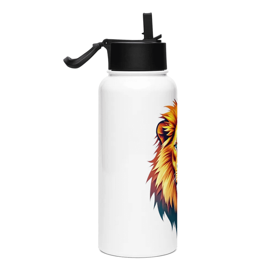 Regal Roar Stainless Steel Water Bottle with a Straw Lid product image (4)