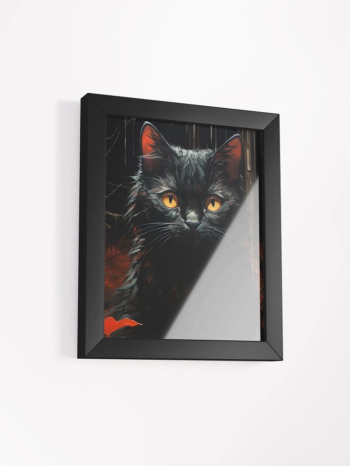 Mystical Feline Gaze Framed Art product image (2)