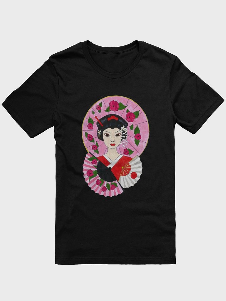 Japanese Geisha (art by Dina R.) akril painting picture - Supersoft T-Shirt product image (1)