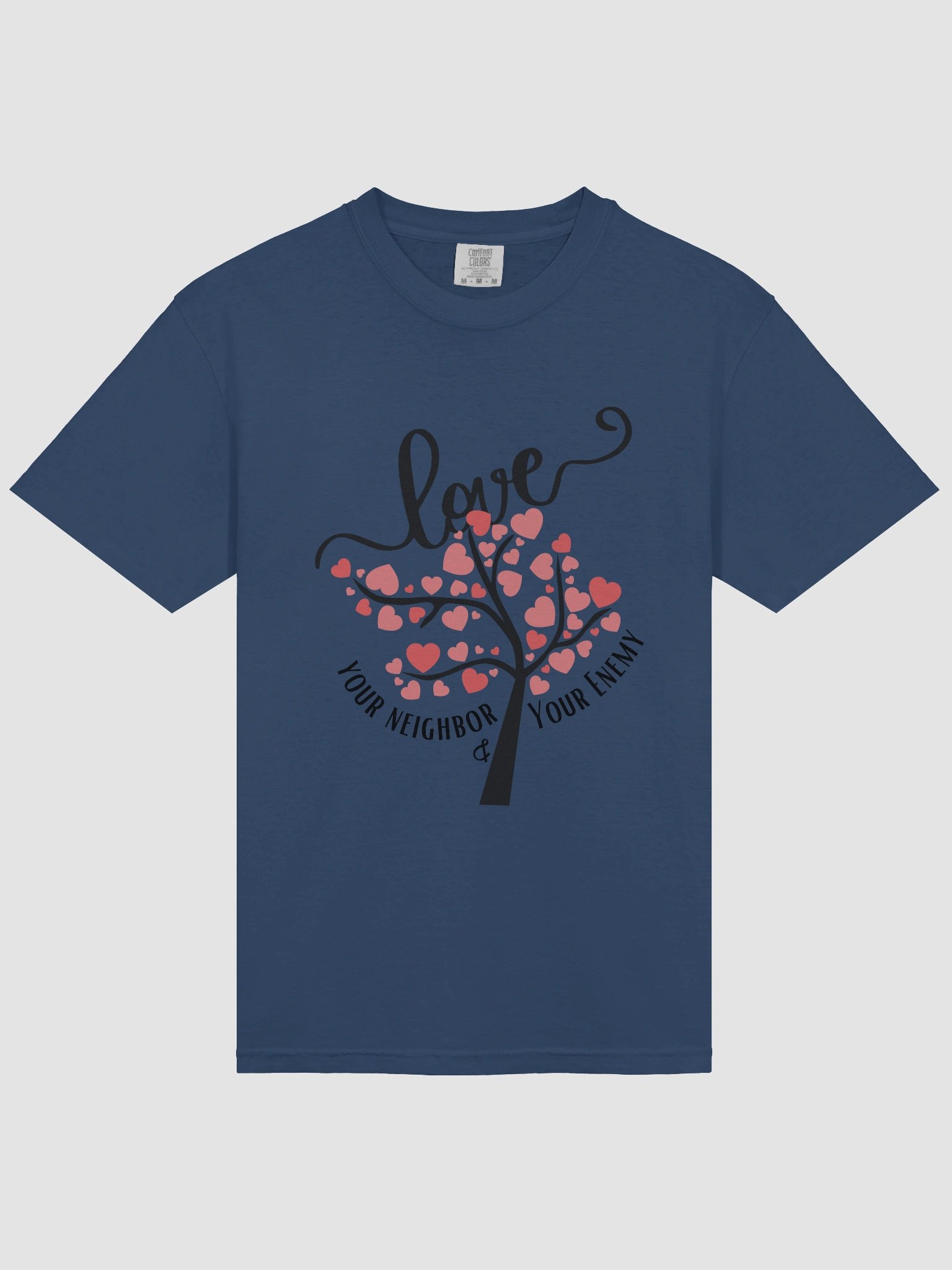Love Your Neighbor and Your Enemy Heavyweight T-Shirt product image (3)