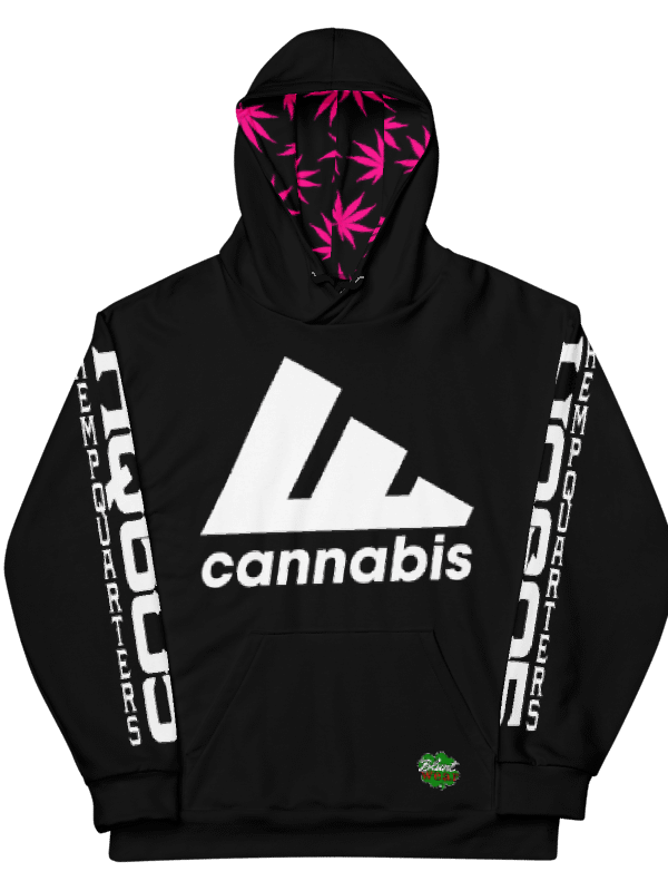 Hemp Quarters Pink Cannabis/FAFO Hoodie product image (12)