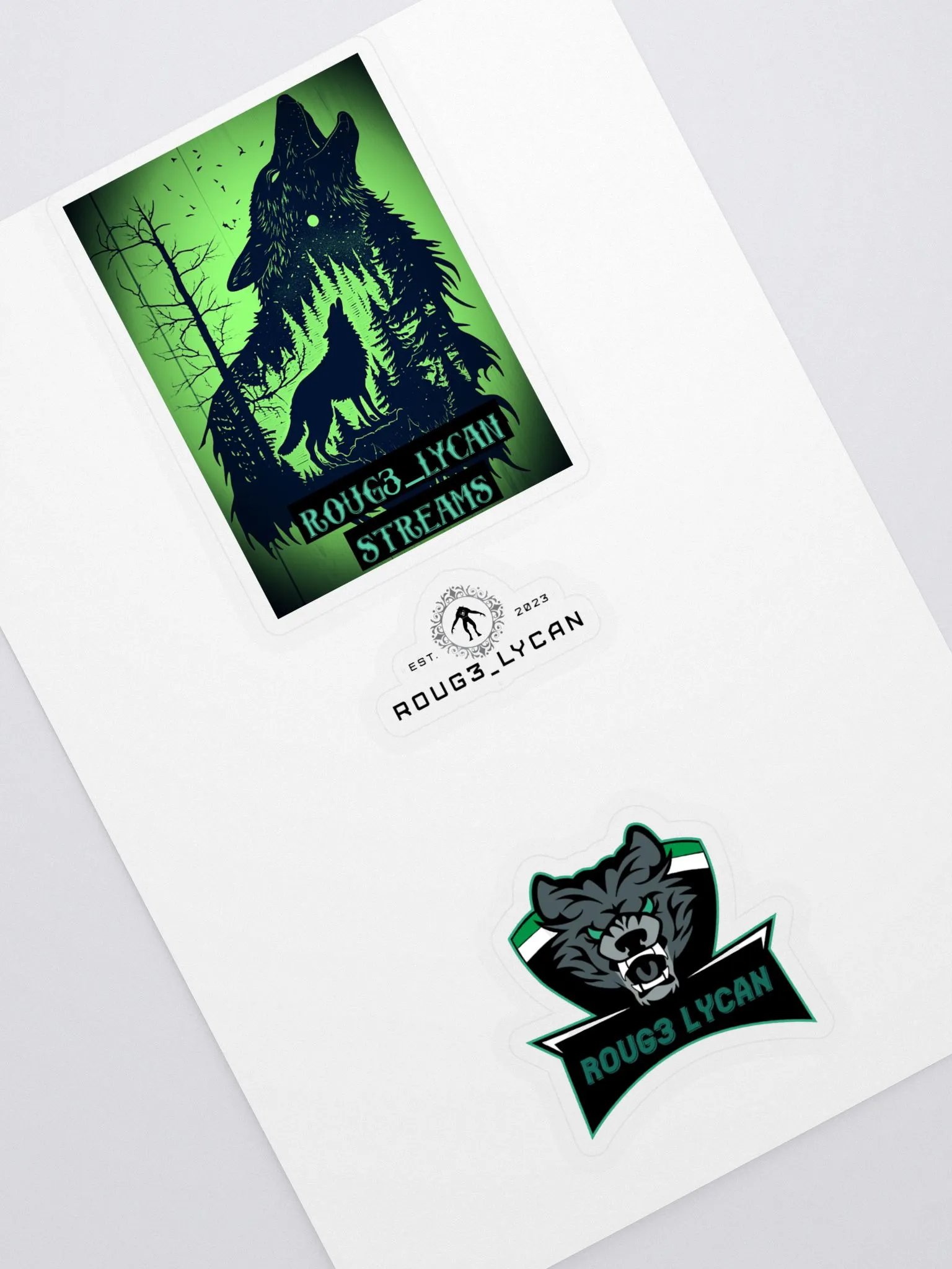 Roug3_lycan wolf stickers 2 product image (2)