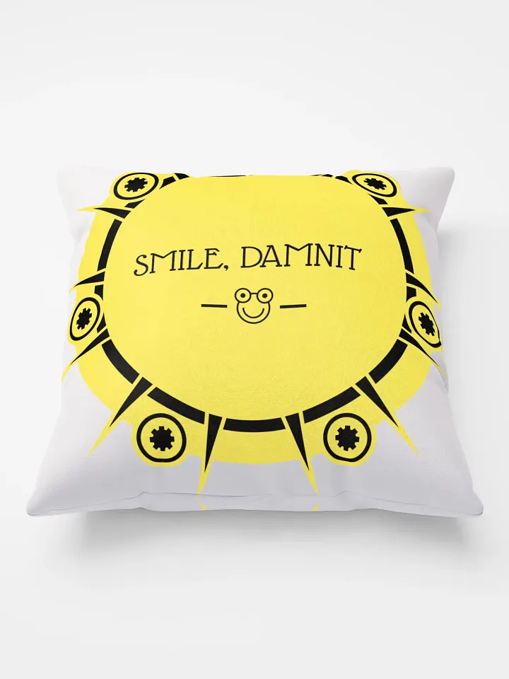SMILE, DAMNIT. STYLIZED PILLOW product image (2)