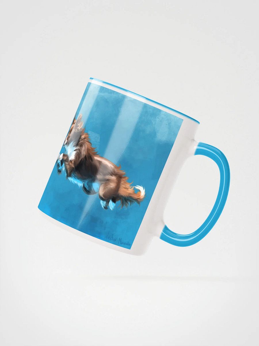 Haven the dock diving champ, colored rim mug product image (10)