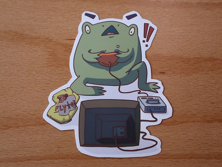 sticker : gamer froge product image (2)