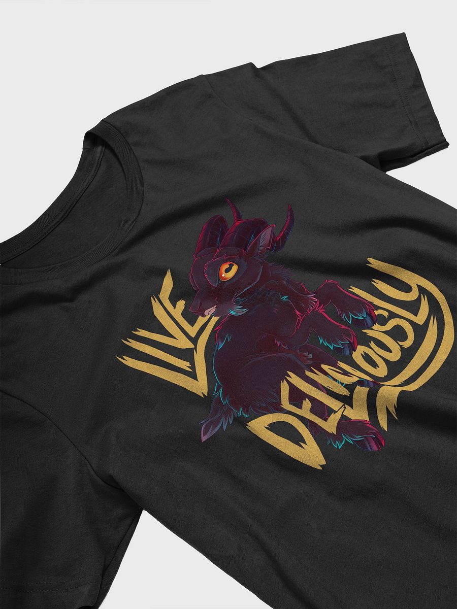 LIVE DELICOUSLY | Front printed Tee [ PRINT ON DEMAND ] product image (2)