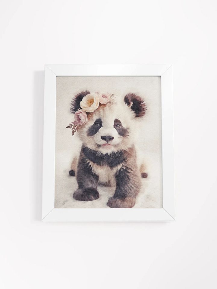 Panda Cub Flower Crown Print product image (17)