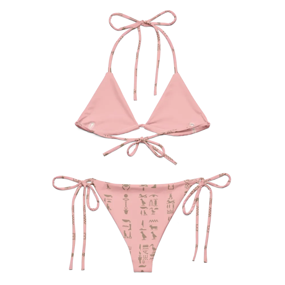 Isis Pink Hieroglyphs String Bikini product image (2)