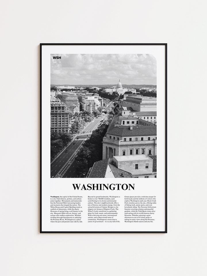 Washington 02 Newspaper Poster product image (1)
