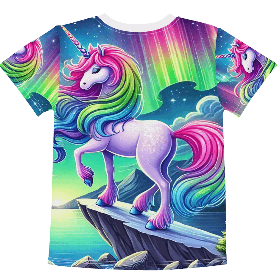 Aurora Unicorn Kid's All-Over Print T-Shirt product image (6)