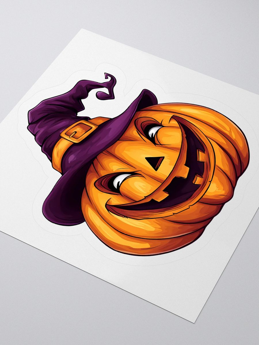 Smiling Witch Jack-o-Lantern Sticker product image (9)