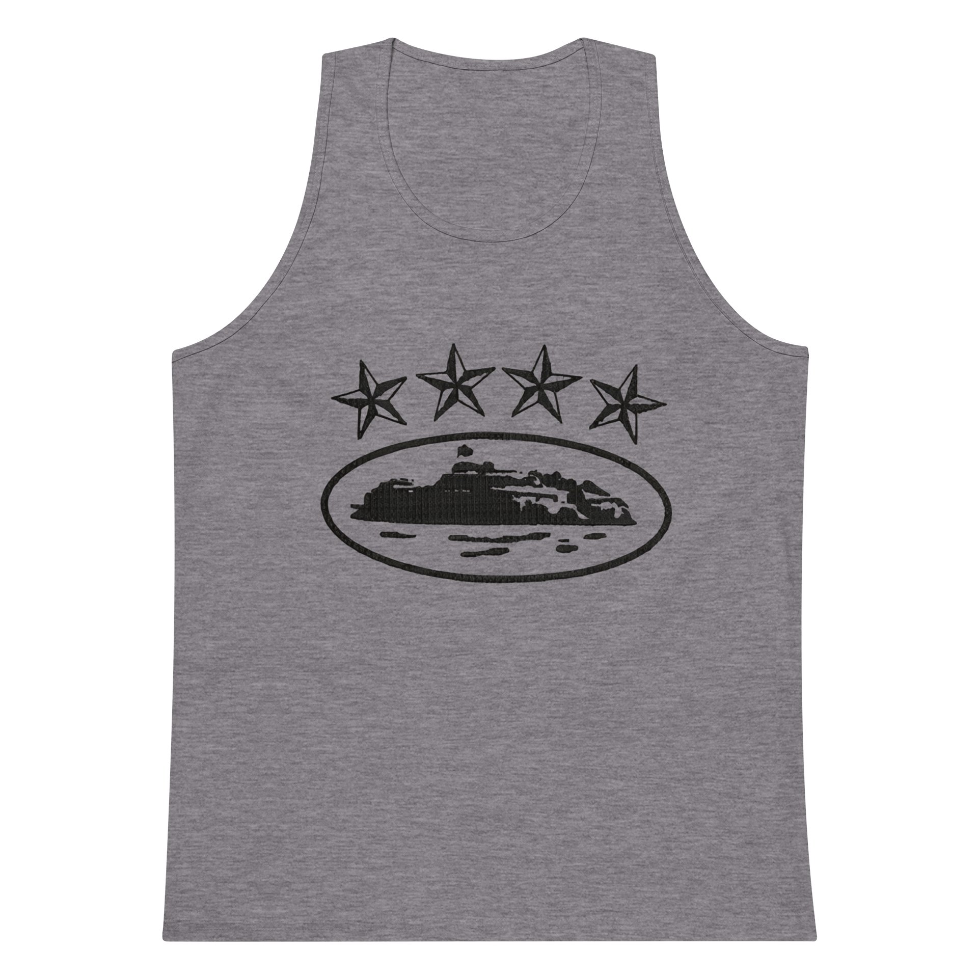 Corteiz 4Starz Alcatraz Womens Tank Top Grey product image (1)