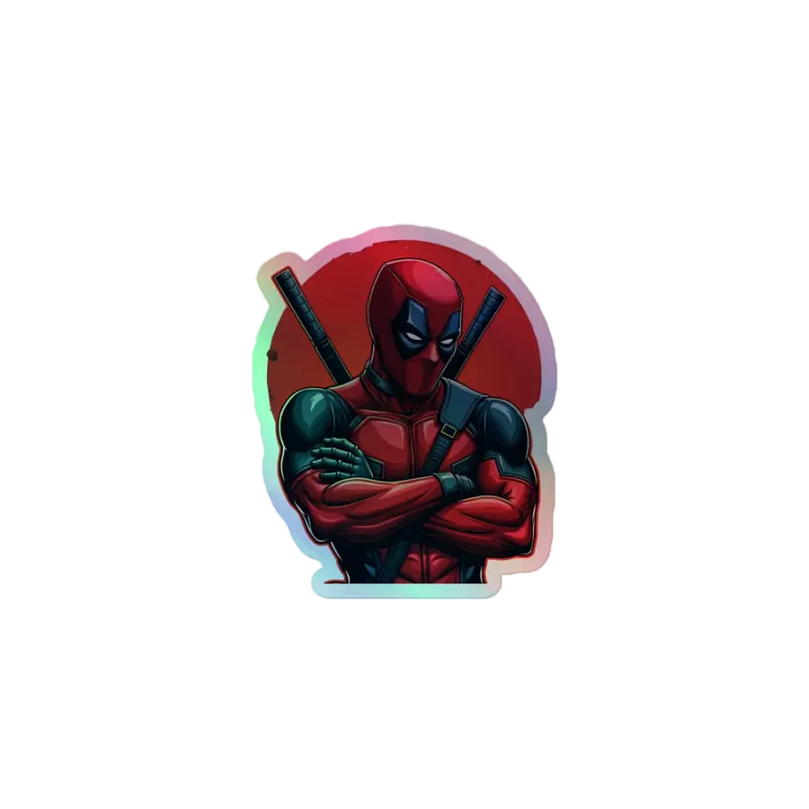 Deadpool Holographic Sticker Set product image (1)
