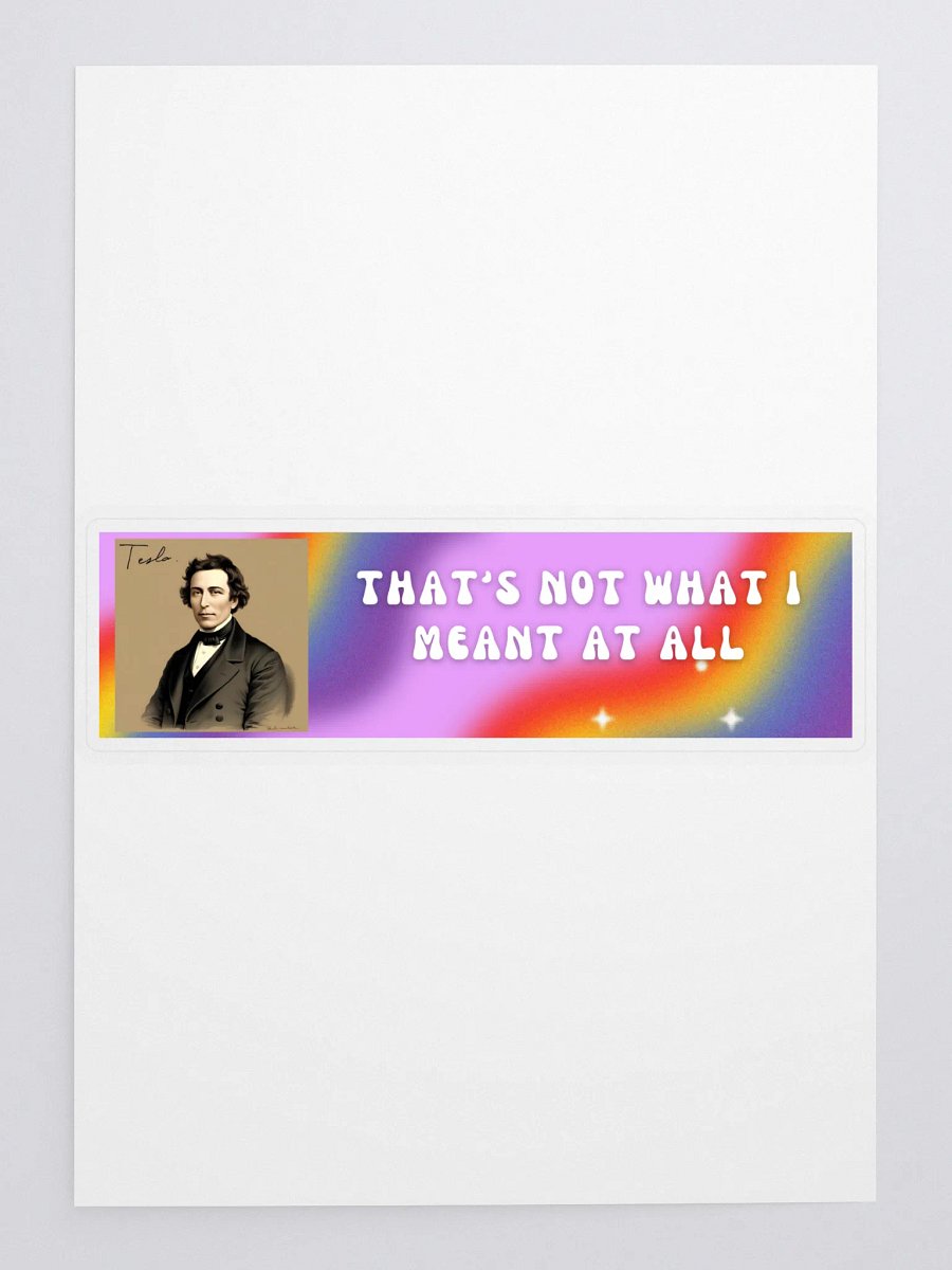 Tesla bumper sticker product image (3)