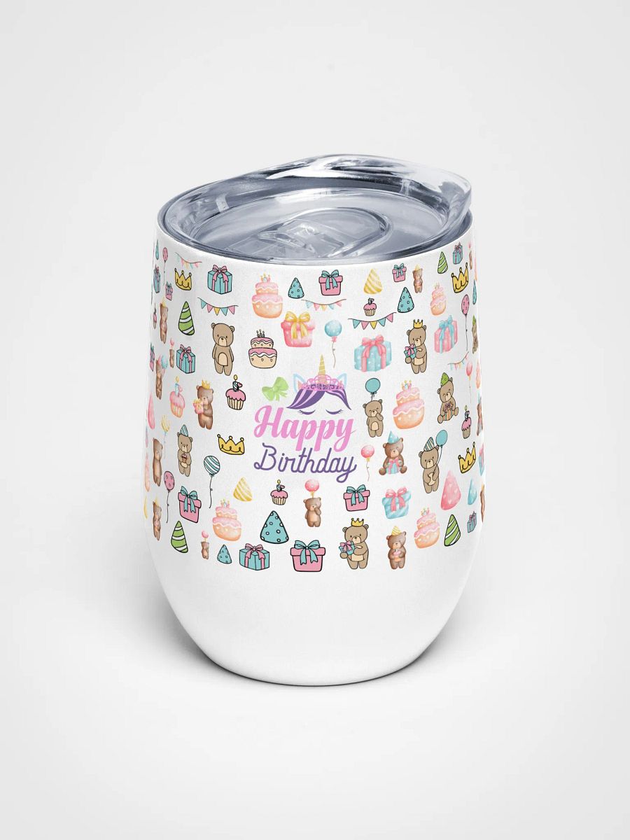 Festive Birthday Wine Tumbler product image (1)