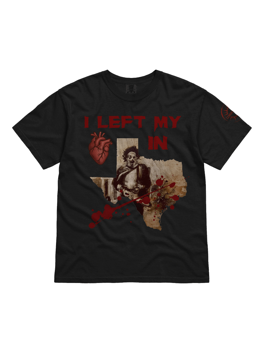 Leatherface - "I Left My (Heart) in (Texas)" Horror T-Shirt product image (1)