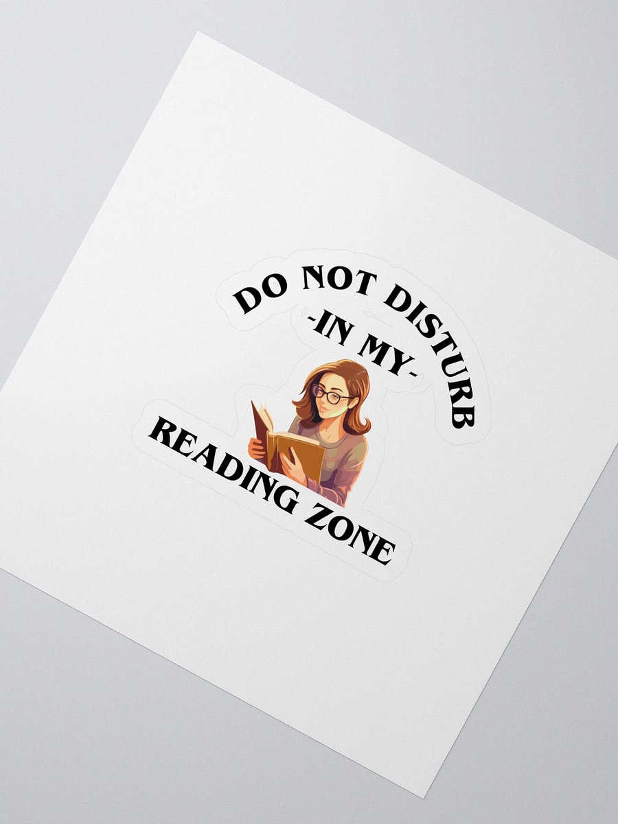 Do Not Disturb: My Reading Zone Sticker product image (2)