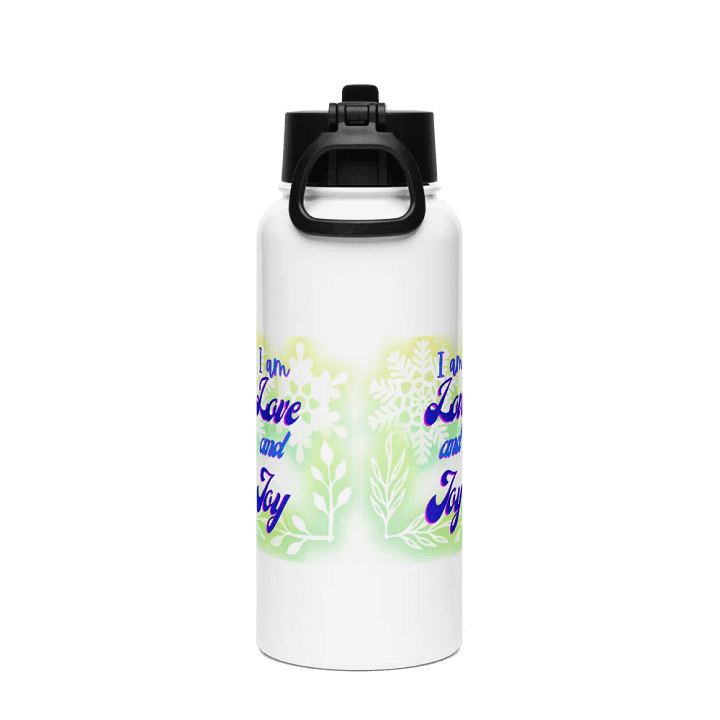 Love and Joy Stainless Steel Water Bottle for health conscious postive ladies product image (2)