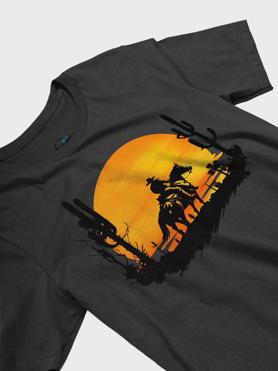🤠 Cowboy Sunset T-Shirt | Bella+Canvas Unisex Tee | Western Silhouette Graphic Shirt product image (21)